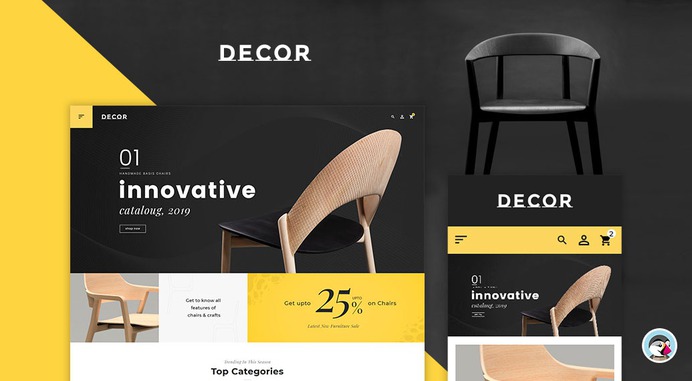 #Decor - #Home #Crafting #Furniture Shop - #Prestashop #Responsive #Theme | #TemplateTrip #eCommerce #Website #Design #Template