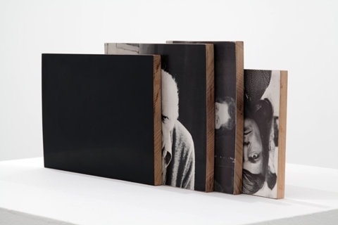 FFFFOUND! | defacedbook (Will Rogan Mediums 4 (II), 2010Â Paper, wood,...) #wood #square #black #photograph