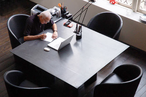 Massimo Vignelli's desk #desk