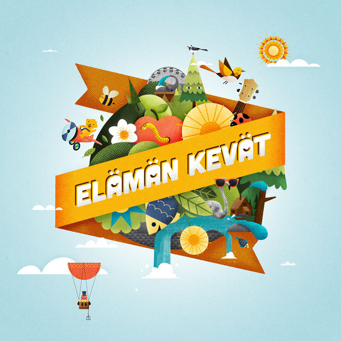 Elämän Kevät - Brett King #illustration #graphic #texture