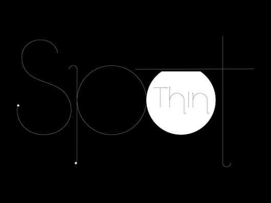 Spot thin on Typography Served #typography