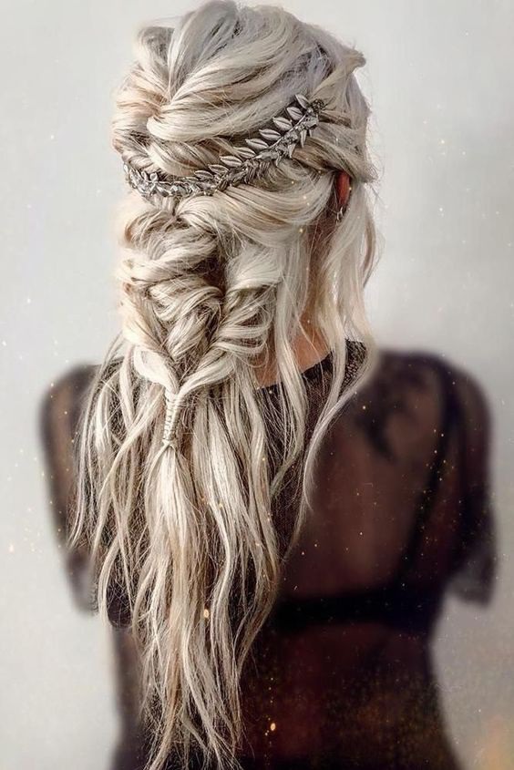 42 Boho Wedding Hairstyles ❤ Simple and elegant braided crown tutorial for bohemian brides. Click on image and find boho wedding hairstyles for any tastes. #wedding #bride #weddingforward #bridalhair #braidedcrowntutorial #bohoweddinghairstyles