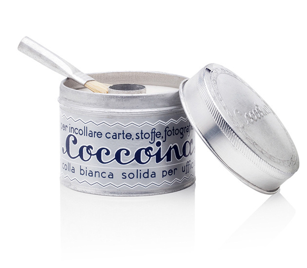 Coccoina - Colla in pasta. #packaging #label #italian #product #vintage #glue