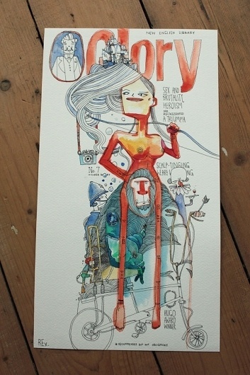 websitesarelovely #jetpackage #rex #project #print #crowle #illustration #poster #art #rexbox