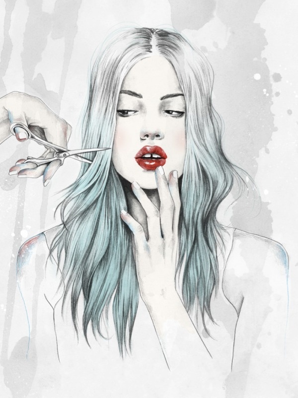 Elegant Digital Art Illustrations by Esra Røise #drawing #paintings art #Illustrations