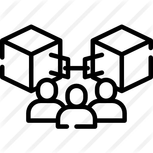 See more icon inspiration related to blockchain, shapes and symbols, public, user, group, shapes and chain on Flaticon.