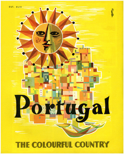 portugal illustration #sun #city #travel #portugal #poster