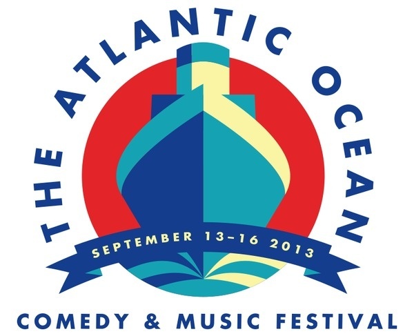 The Atlantic Ocean Comedy Festival #serif #sans #geometric #illustration #logo