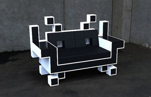 Space Invaders Furniture | PIKTED #retro #space #furniture #invaders #geek #cool