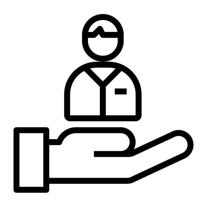 See more icon inspiration related to leader, boss, hand, user, hired, professions and jobs, hands and gestures, human resources, employee and networking on Flaticon.