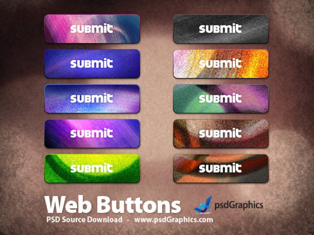 Colorful grunge buttons set (psd) Free Psd. See more inspiration related to Template, Grunge, Web, Colorful, Buttons, Psd, Website template, Web button, Set and Horizontal on Freepik.