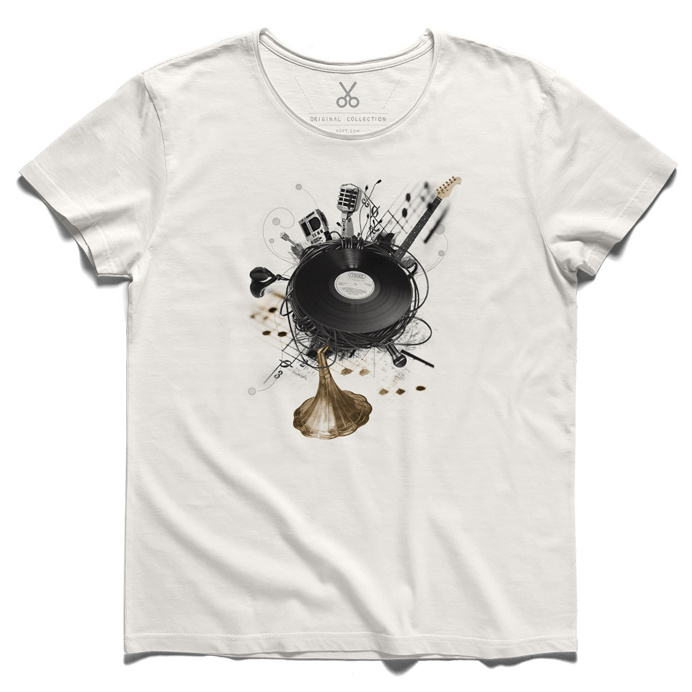 #polyphonia #offwhite #tee #tshirt #plato #music #record #gramophone #microphone #guitar #violin