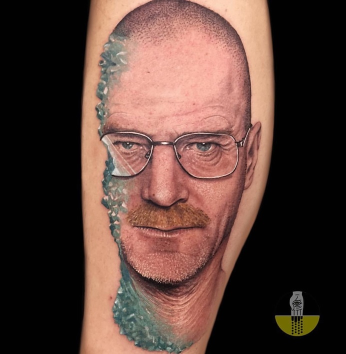 Heisenberg old bone tattoo  Breaking bad tattoo Heisenberg tattoo Kanye  tattoo