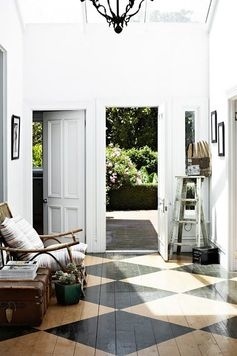 comfy chair and old suitcase… love it
