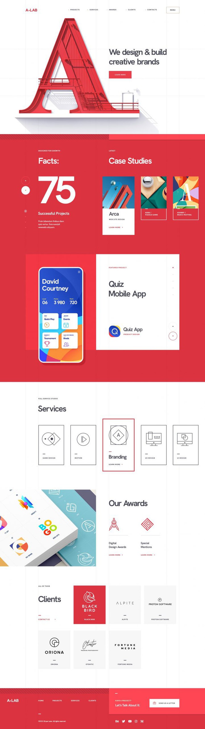 A•LAB Design studio website