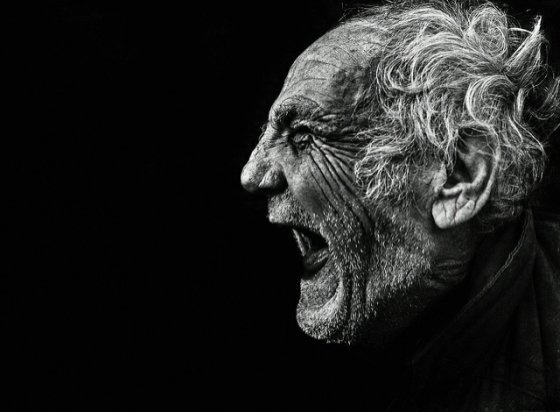Homeless - Wall to Watch #wrinkles #shout #head #elderly #scream #photography #man #face #homeless