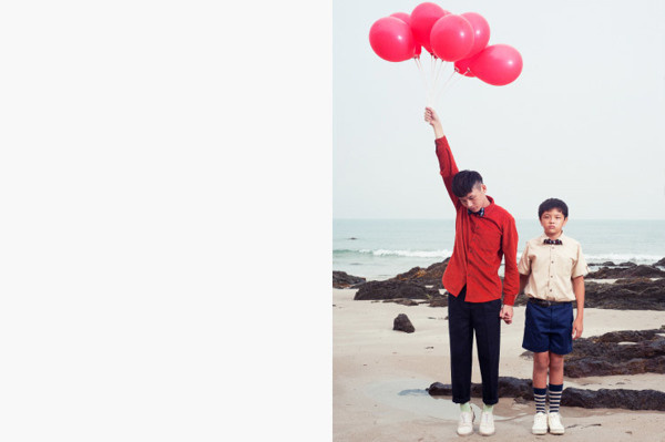 Self-Portraits on Behance #town #grid #photography #china #ballons #kids #childs