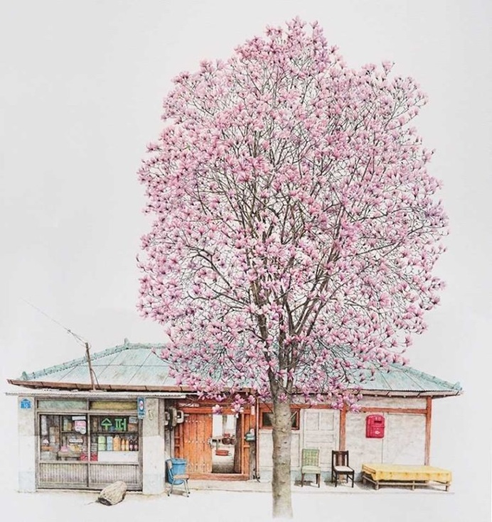Me Kyeoung Lee Spends 20 Years Sketching South Korean Convenience Stores