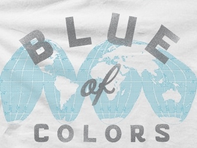 Dribbble - Blue Of Colors 1 by Jason Doring #punchline #script #apparel #t #print #of #shirt #screen #colors #blue