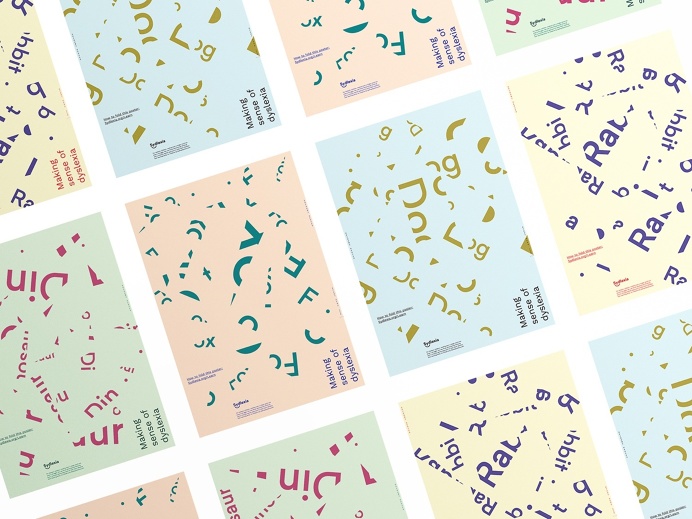 Pastel Colour in Branding – Sydlexia: Making Sense Of Dyslexia by BBDO Dubai, UAE