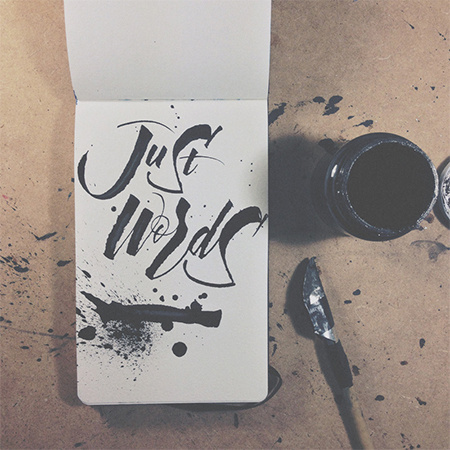joan quirós #lettering #ink #words