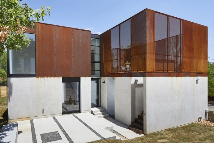 This Monolithic House Evoke the Vernacular of the American Southwest Interpreted by Modernism