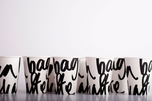The Stylish Bagel Street Cafe #logo #drink #cup #branding