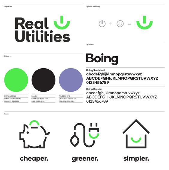 Real Utilities Brand ID on Behance