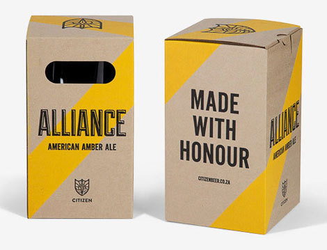 Packaging example #254: Citizen Beer Packaging #packaging #beer #label #bottle
