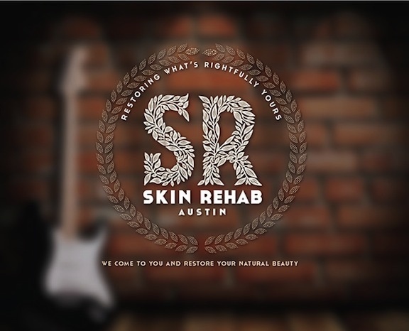 Logo_Design_by_David_Brier SKIN REHAB_AUSTIN #botanical #lettering #design #logo #typography