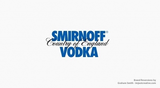 Smirnoff-Absolut Vodka Reversion #logo #brand #reversion
