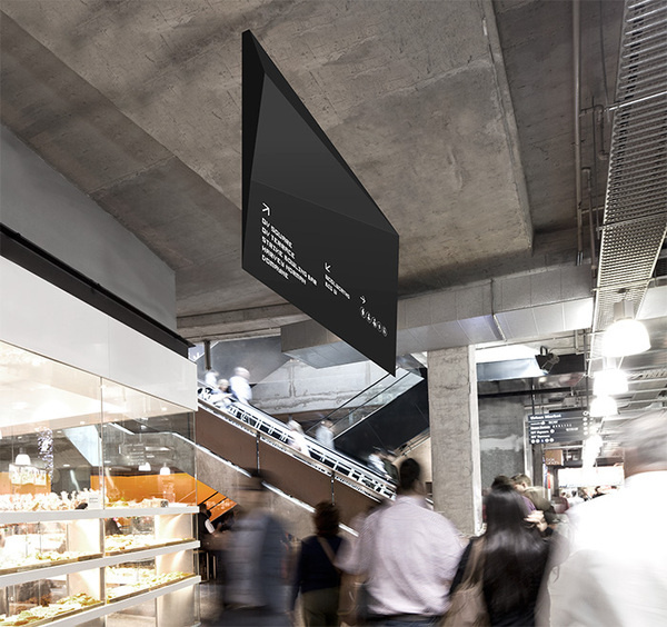 QV Melbourne #monochrome #signage #angular #wayfinding