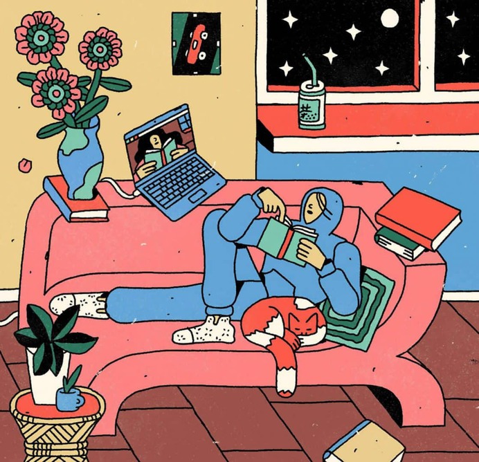 El lado colorido de la vida | Ilustración | OLDSKULL