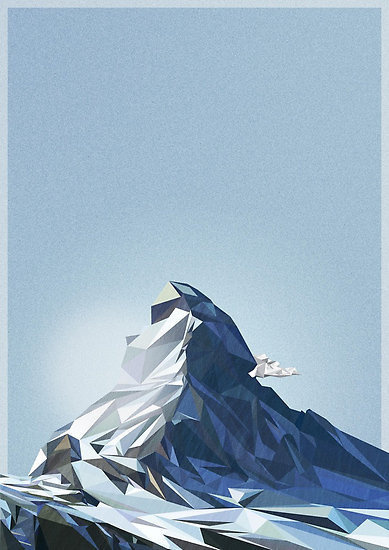 Shades of the Matterhorn by iamh1ngo #outdoors #illustration #mountain