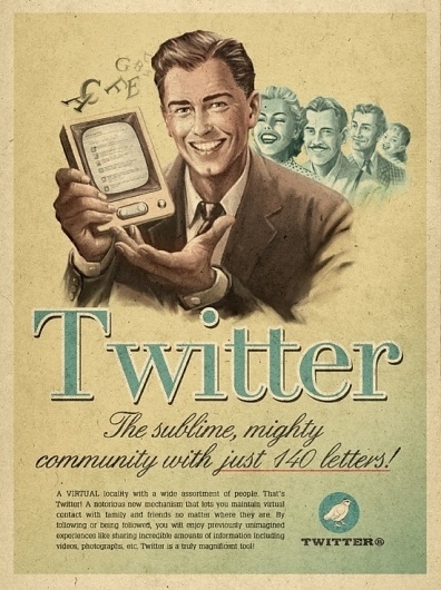 Retro Future Ads For Facebook, YouTube & Skype #illustration #twitter #retro