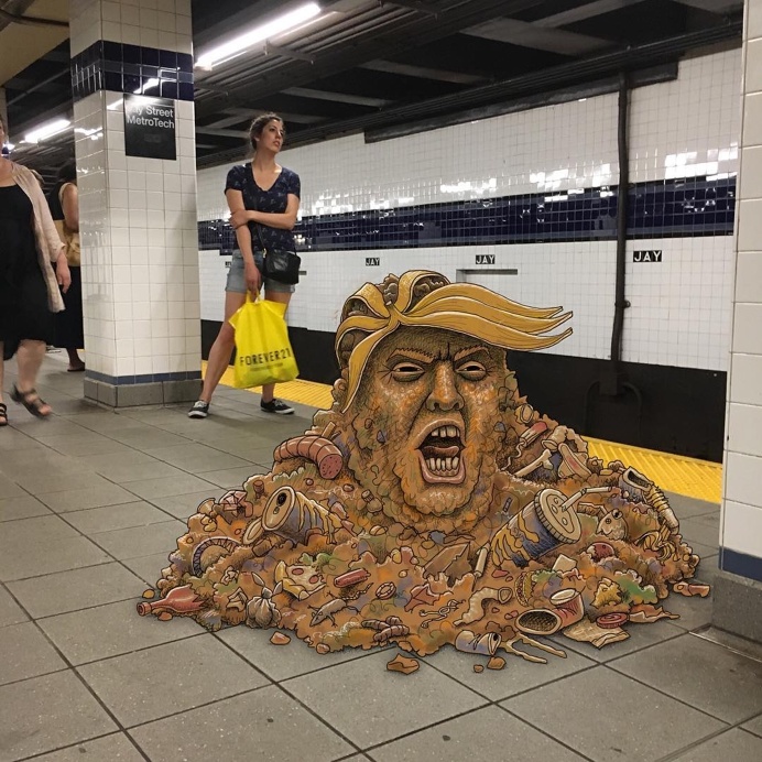 NYC Subway Doodles by Ben Rubin