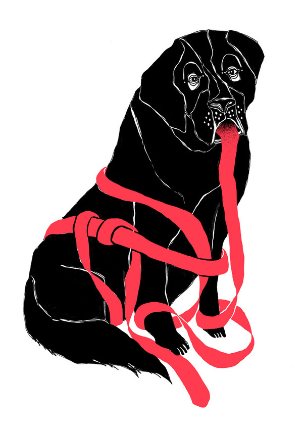 Hund #fischer #illustration #maria #dog