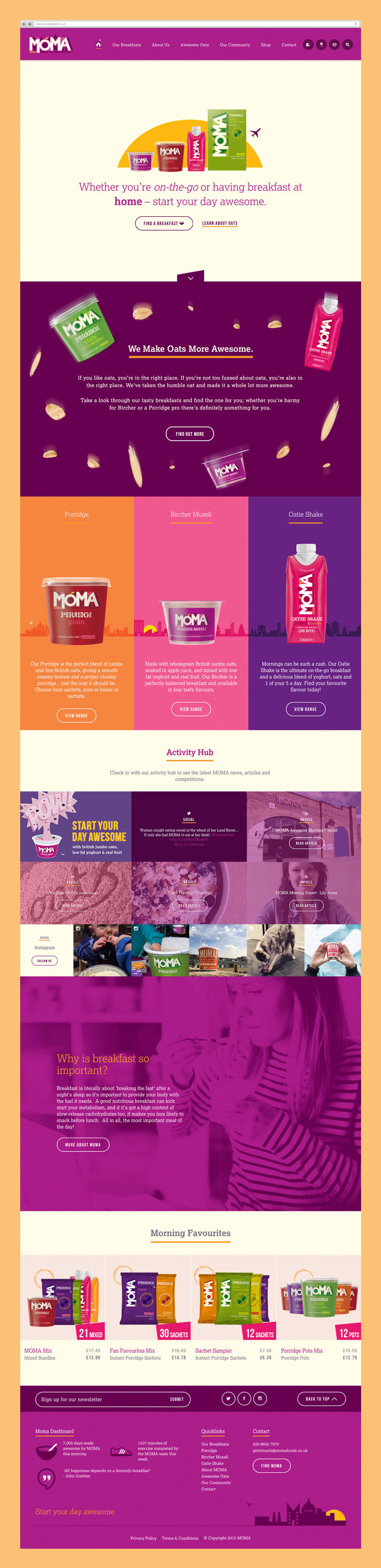 MOMA Website design