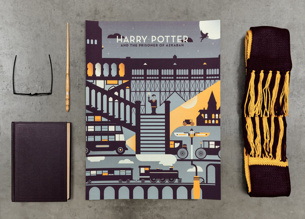Harry Potter and the Prisoner of Azkaban #flat #vector #print #design #color #screen #illustration