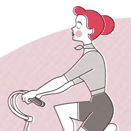 Zara Picken #illustration #retro #woman #pattern