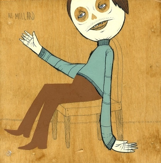 Michael Sieben — Hi Millard #wood #illustration #sieben #michael