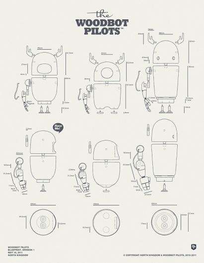Woodbot package design & blueprint | Designchapel™ #blueprint #design #toy