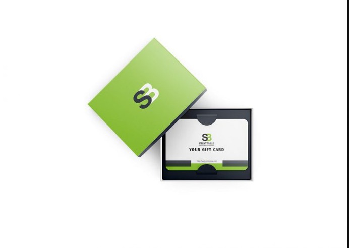Gift Card Voucher Mockup PSD