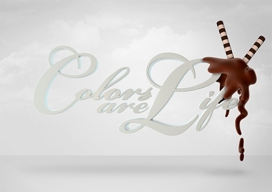 Colors are Life on the Behance Network #white #pakistan #chocolate #yummy #colors #life #typography