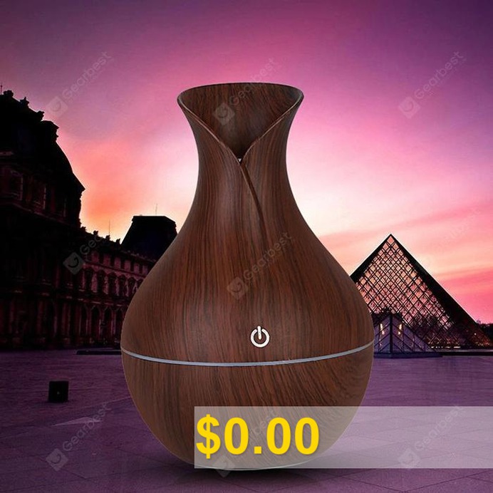 Wood #Grain #Humidifier # #Aromatherapy #Machine #5V #Car #Aromatherapy #Machine #Small #Vase #Aromatherapy #Machine #- #DARK #BROWN #WOOD #GRAIN