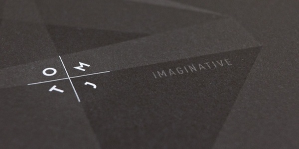 FPO: TOMJ Stationery #stationary #print #black #geometric #logo #letterhead