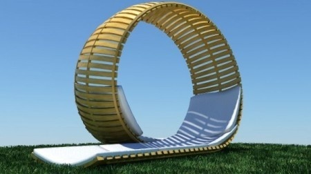 With a roller coaster look the luxurious Loopita Bonita double lounger is just perfect for relaxing in the sun, that too with a friend! #modern #design #product #furniture #industrial
