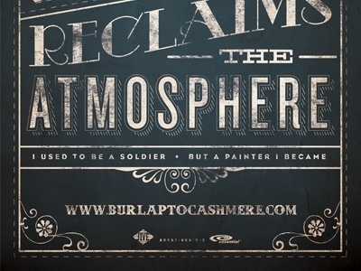Dribbble - Reclaim by Tim Parker #poster #typography