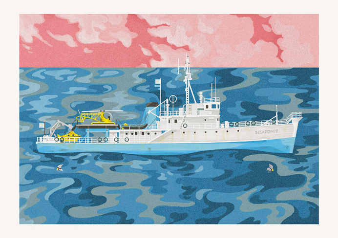 #postcard #movie #ship #illustration