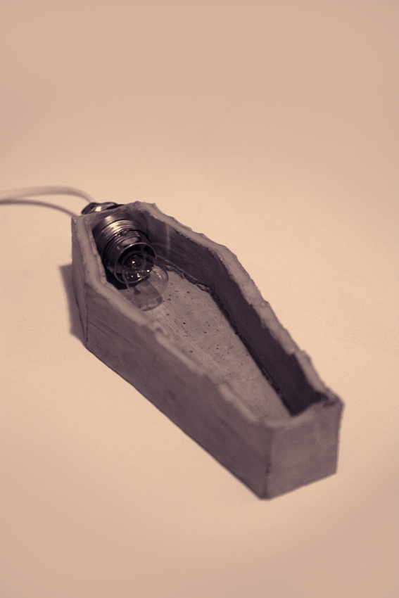 Coffin on Behance #coffine #concrete #dimitris #design #hand #made #florakis #light